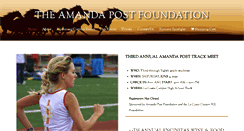 Desktop Screenshot of amandapostfoundation.com